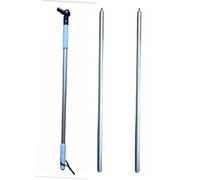Ha-Ra Set di pulizia per finestre, 3 pezzi, 1 manico telescopico Ha-Ra, allungabile da 0,99 a 1,55 m e 2 prolunghe Ha-Ra, 0,93 m, manico telescopico allungabile, manico telescopico per lavavetri Ha-Ra