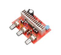 HA135 Scheda Amplificatore di Potenza per Auto DC12V 50W con Manopola Argentata Elettrolitica Stereo A Doppio Canale Assemblata