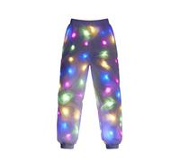 HAA FEE Giacca con cappuccio con luce a LED, per donne e uomini, 3 modalità (lampeggio lento/lampeggiante veloce/fisso), lavabile, per feste e rave, L