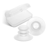 haakaa Correttore in silicone per capezzoli piatti, corti o invertiti, correttore per capezzoli invertiti per l'allattamento al seno, con diametro interno di 22 mm e custodia portatile