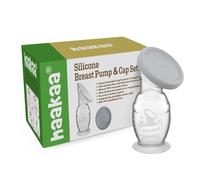 Haakaa Generation 2 - Tiralatte in silicone con base a ventosa e tappo, capacità 150 ml