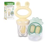 Haakaa Mangiatoia per frutta e mini vassoio per snack surgelati, mangiatoia in silicone senza BPA per un'alimentazione autonoma sicura a partire dai 4 mesi - Avena