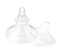 haakaa Nipple Shield Combo per neonati allattamento al seno, in silicone, per difficoltà durante l'allattamento, con borsa per il trasporto, base rotonda e ultra thin, 24 mm