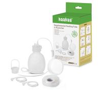 haakaa Set di Tubo di Alimentazione Supplementare e Sacca, Sistema di Allattamento Supplementare per Bambini, SNS Breastfeeding System, Silicone per Alimenti