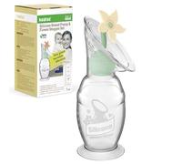 haakaa Set tiralatte manuale con tappo a fiore, pompa manuale in silicone Gen.2 con base di aspirazione, senza BPA (100 ml, avena)