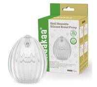 HAAKAA Shell - Tiralatte manuale indossabile a mani libere, in silicone di grado medico, compatto, portatile e discreto, valvola a prova di perdite, 113,4 g, 1 confezione