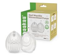 HAAKAA Shell - Tiralatte manuale indossabile a mani libere, in silicone medico, compatto, portatile e discreto, valvola a prova di perdite, 70,9 g, 2 pezzi