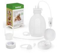 haakaa Sistema infermieristico supplementare per l'allattamento al seno, set di tubi e sacchetti, integratore al seno con controllo del flusso a doppio tubo, silicone alimentare