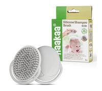 haakaa Spazzola per shampoo in silicone - Pettine con spazzola morbida per crosta lattea |Massaggiatore per cuoio capelluto, setole morbide per neonati e bambini piccoli