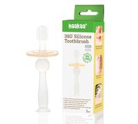 Haakaa - Spazzolino da denti in silicone a 360°, trasparente, 16 g