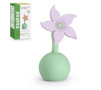 haakaa Tiralatte manuale a forma di fiore (lavanda), realizzato in silicone di alta qualità, senza BPA, compatibile con tutti i tiralatte haakaa