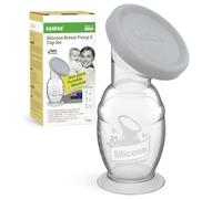haakaa Tiralatte manuale e cappuccio in silicone per mamma che allatta, colore grigio, 141,7 g, con base)