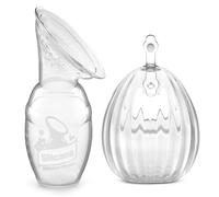 haakaa Tiralatte manuale per l'allattamento al seno 4 oz/100 ml e Shell tiralatte manuale indossabile da 75 ml, silicone alimentare