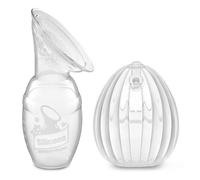 haakaa Tiralatte manuale per l'allattamento al seno da 100 ml e tiralatte manuale indossabile da 75 ml, realizzato in silicone alimentare