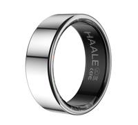 HAALE Anello Intelligente Fitness Tracker Acciaio Inossidabile Uomo Donna | Bluetooth 5.0 con Android e iOS; impermeabile IP68; traccia sonno, stress, ciclo mestruale; include l'app HAALE gratuita