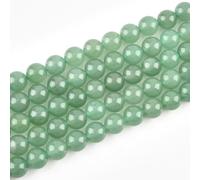 HAAMIIQII 35 Pezzi 10mm Naturale Verde Aventurine Perline Rotonde di Pietra Preziosa sciolta per Gioielli che fanno DIY Bracciale Collana