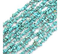 HAAMIIQII 5-8mm Blu Turchese Chips Beads Irregolari Chip Stones Perline di pietra preziosa sciolte per gioielli che fanno Strand 30 Pollici