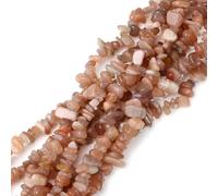 HAAMIIQII 5-8mm Naturale Pietra di Luna Chips Perline Irregolari Chip Pietre Scintille Perline di Cura Energetica Perline per Gioielli che fanno Strand 30 Pollici