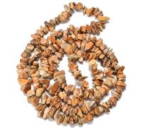 HAAMIQII 5-8mm Immagine Naturale Jasper Chips Beads Chips Irregolari Chip Stones Perline di Pietra Gemma sciolta Energia Healing Beads per Gioielli che fanno Strand 30 Pollici
