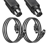 HAAMNING7 2 pezzi Cavo seriale Mini DIN a 8 pin | Cavo S-Video con connettore maschio-maschio per subwoofer JVC ricambio impianto home theater lettore musicale elettronic