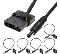 HAAMNING7 4Pin Molex to 12V DC 5.5x2.1mm Plug Adapter Cable, 18AWG 4Pin (Actual 2-Pin) Molex (Male&Female) to DC Female ATX Power Supply Cable per Power Devices (5 Pcs)