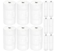 HAAMNING7 Custodia del convertitore di batteria da AA a D e adattatore di batteria da AAA a AA, portabatterie da AA a D per torce elettriche (confezione da 6)