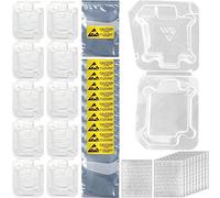 HAAMNING7 Vassoio custodia CPU per Intel, scatola protettiva in plastica a conchiglia per Intel 775 1155 1151 1150 1156, 10 pezzi custodia in plastica addensata