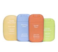 HAAN - Spray idratante per le mani con aloe vera, crema per le mani idratante e spray orale (confezione da 4) - 1 pezzo per fragranza: Sunset Fleur, Morning Glory, Coco Cooler e Apple a Day