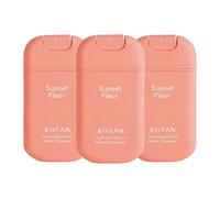 HAAN Spray idratante per mani con aloe vera (confezione da 10) - 10 pezzi per fragranza: Sunset Fleur