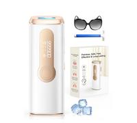 Haarlosy Epilatore Luce Pulsata con Ghiaccio, 3 IN 1 Epilatore Laser IPL per Donna e Uomo, 9 Livelli di Energia Regolabile Adatto a Corpo, Viso, Ascelle, Gambe Sensibili (Bianco)