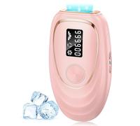 Haarlosy Epilatore Luce Pulsata con Ghiaccio, Efficiente IPL Epilatore Laser 999900 Impulsi Luminosi per Depilatore Corpo Donna, Uomo, Viso, Ascelle, Gambe (Rosa)