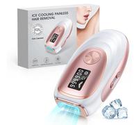 Haarlosy Epilatore Luce Pulsata di Ghiaccio- IPL Luce Pulsata Laser con HR/SC/RA, 9 Livelli di Energia per Donne, Uomini, Viso, Ascelle, Gambe e Corpo,Oro16