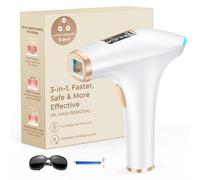 Haarlosy Epilatore Luce Pulsata IPL, 3-in-1 HR/SC/RA Epilatore Laser per Donna e Uomo, 9 Livelli di Energia Regolabile Adatto Depilatore Corpo, Viso, Ascelle, Gambe (Bianco)