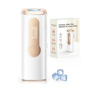 Haarlosy Epilatore Luce Pulsata IPL con Ghiaccio, 3-in-1 Epilatore Laser per Donna e Uomo, 9 Livelli di Energia Regolabile Adatto a Corpo Viso Ascelle Gambe Sensibili (Bianco)