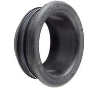 Haas - Raccordo filettato in gomma per tubi/Hat Sifone HTS | DN 50/DN 40 | Gomma Nero | 1 pezzi