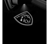 HAAXSHOD 2 Pezzi Luci Proiettore Porta, per Peugeot 3008 5008 208 2008 GT 2016-2022 2023 308 SW 508 Illuminazione Portiera Auto Logo di Benvenuto Decorazione Auto LED Porte,A