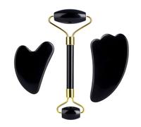 HAAYUHMWT Raschietto for guazzo for Massaggio con Pietra Guasha for Viso Set di massaggiatori rulli Giada Gua Sha Board Strumento for la Cura della Pelle(Type 6)