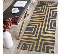 HAAYUHMWT Zerbino Geometrico con Retro Antiscivolo for tappetini for corridori del corridoio Pavimento della Cucina, Tappo antisporco for Il Camera da Letto Soggiorno(X6,100 * 220CM)