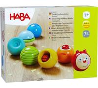 HABA 2010924001 - Sfere di legno arcobaleno con effetti ottici e acustici, made in Germany, per bambini a partire da 1 anno, promuove le capacità motorie fini