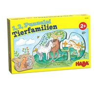 Haba 303308 - Puzzle 1,2, famiglia di animali