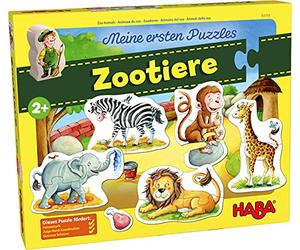 HABA 303703 My First Puzzles - Animali dello Zoo, Multicolore