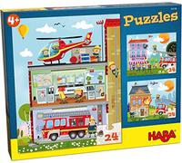 HABA 304186 Puzzle Piccola Caserma dei Pompieri