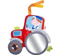 HABA 305407 - Cuscino da Gioco per ovetto, Passeggino e Lettino con Elementi di Gioco per Tutti i Sensi, Giocattoli per Bambini a Partire dai 6 Mesi