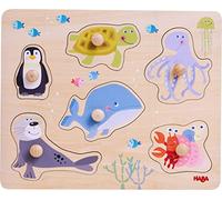 HABA 306543 - Puzzle a Forma di Animali marini, Puzzle a Partire da 12 Mesi
