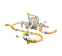 HABA 306745 - Kullerbü - Spielbahn Stazione ferroviaria, Prima pista a pallottola confezione base dai 2 anni in su, multicolore