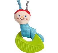 HABA - Anello di dentizione ciniglia - Giocattolo di dentizione in silicone - Pericolo lavabile senza BPA - Gengive bambino - 306957