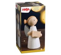 HABA Angelo con fisarmonica - Decorazione natalizia in legno di faggio - Elegante angelo custode per Avvento e atmosfera festiva - 2012295001