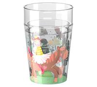 HABA Bicchiere glitter principessa su cavallo - Bicchiere per bambini con effetto glitter scintillante, perfetto per acqua, succo e tè, pratico per mani piccole - 2012447004
