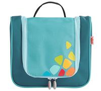 HABA Borsa per la cultura per bambini a forma di petrolio, da appendere o da mettere in poliestere riciclato, con scomparto principale, scomparto con cerniera e tasche a rete, a partire dai 2 anni