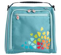 HABA Borsa trolley Petrol 13 L - Borsa da viaggio per bagaglio a mano in poliestere riciclato, con borsa per scarpe, tracolla e dettagli riflettenti, adatta al trolley per bambini - 2012727001